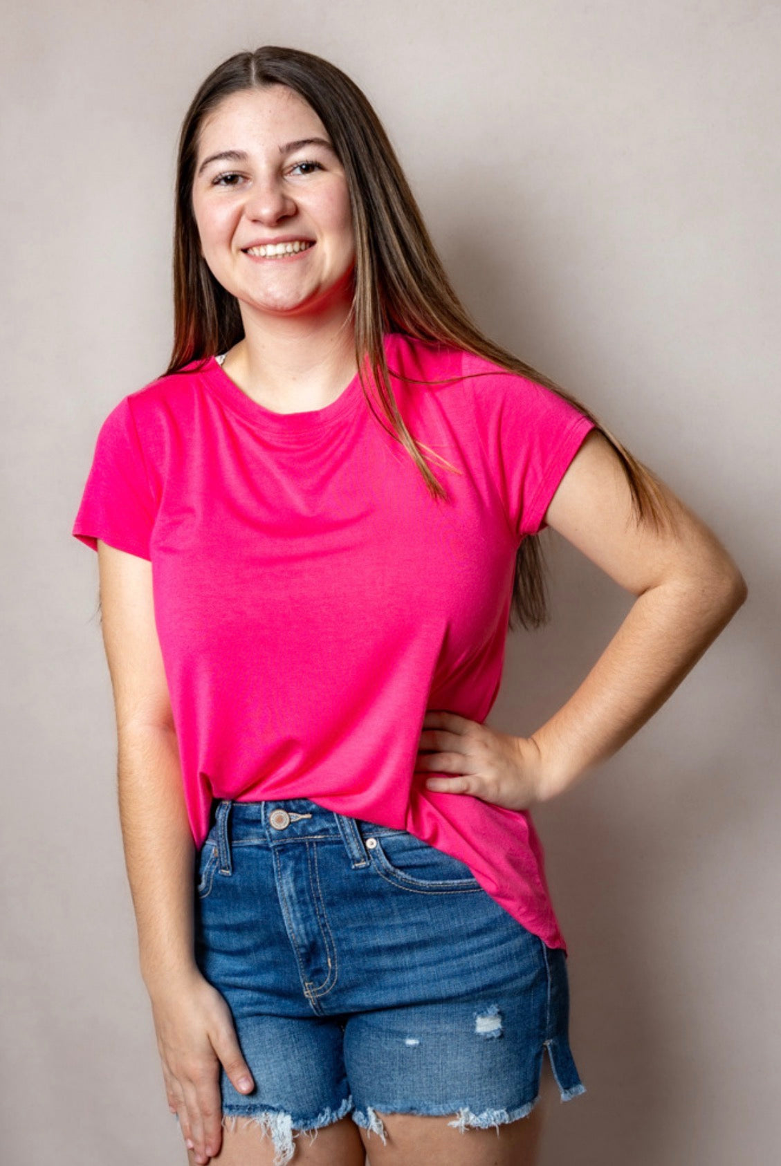 Bold Fuchsia Tee