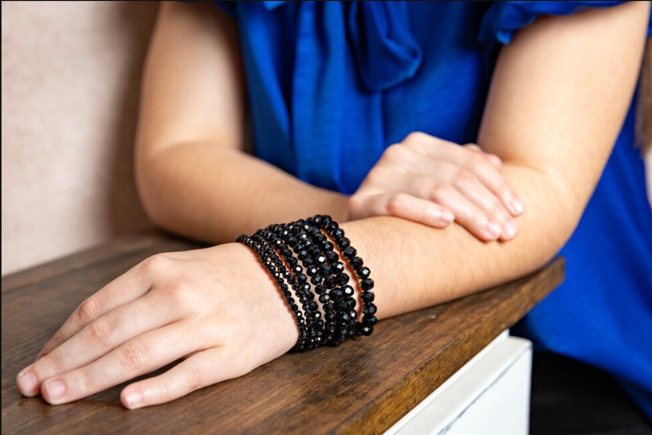 Stack Me Up Bracelets-Black