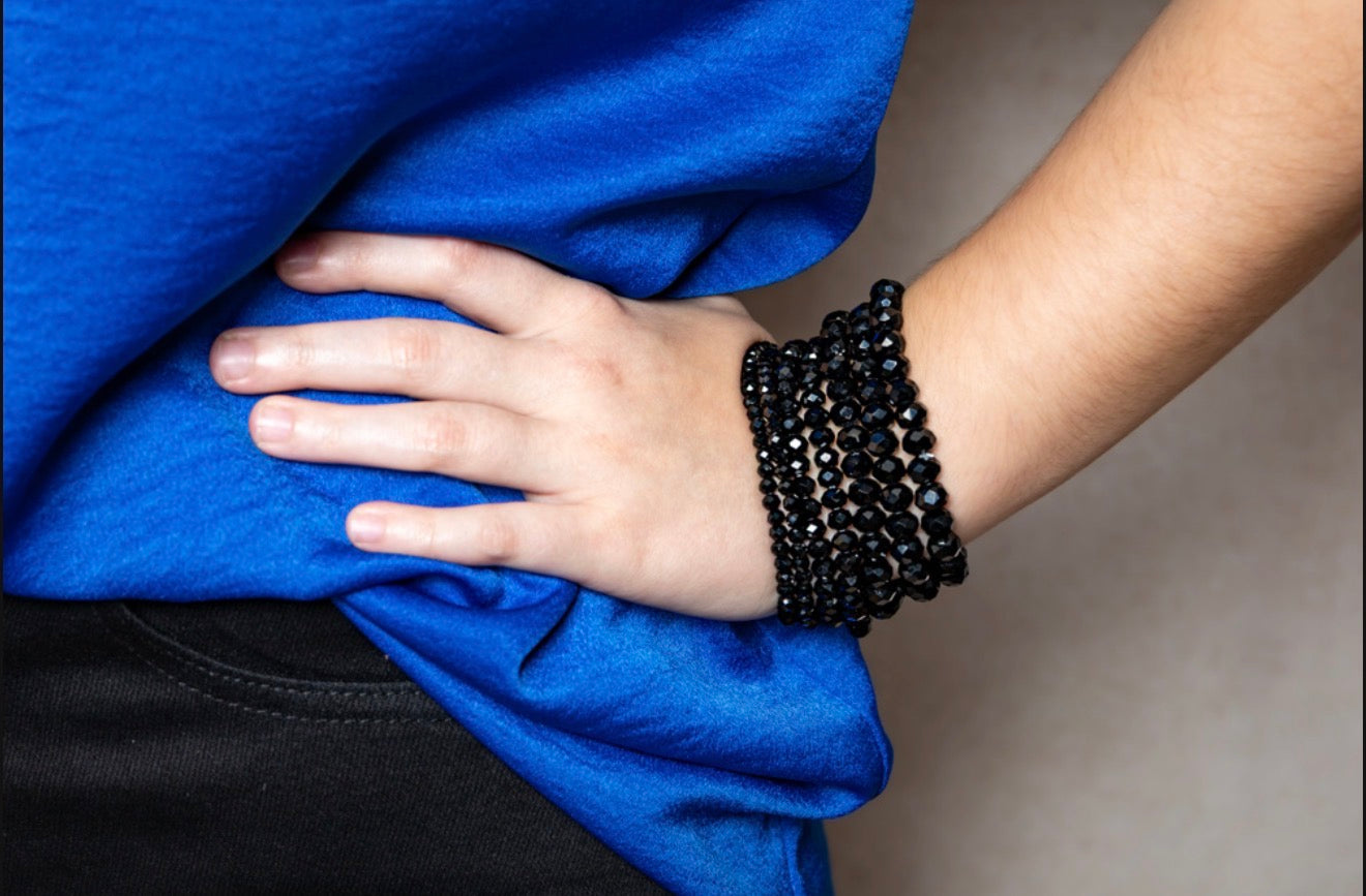 Stack Me Up Bracelets-Black