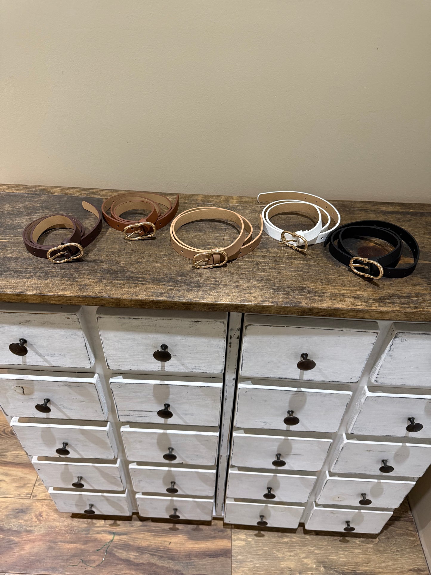 The Signature Ring Belt-Ivory