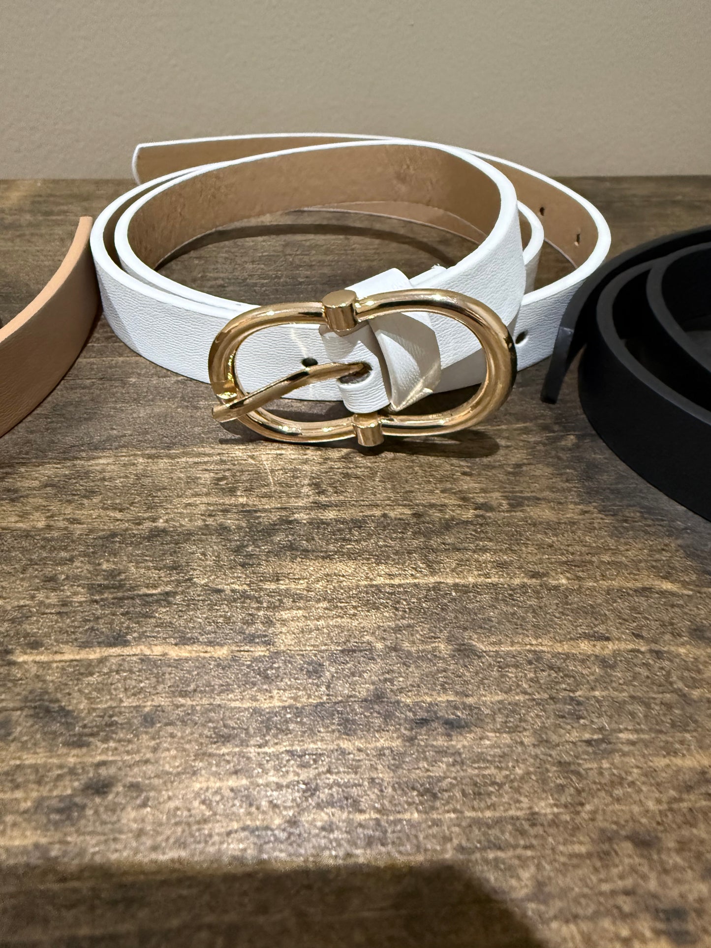 The Signature Ring Belt-Ivory