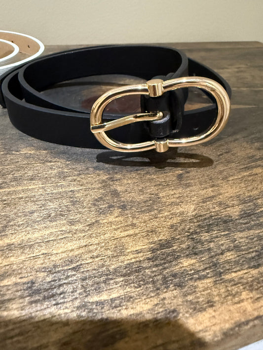 The Signature Ring Belt-Black