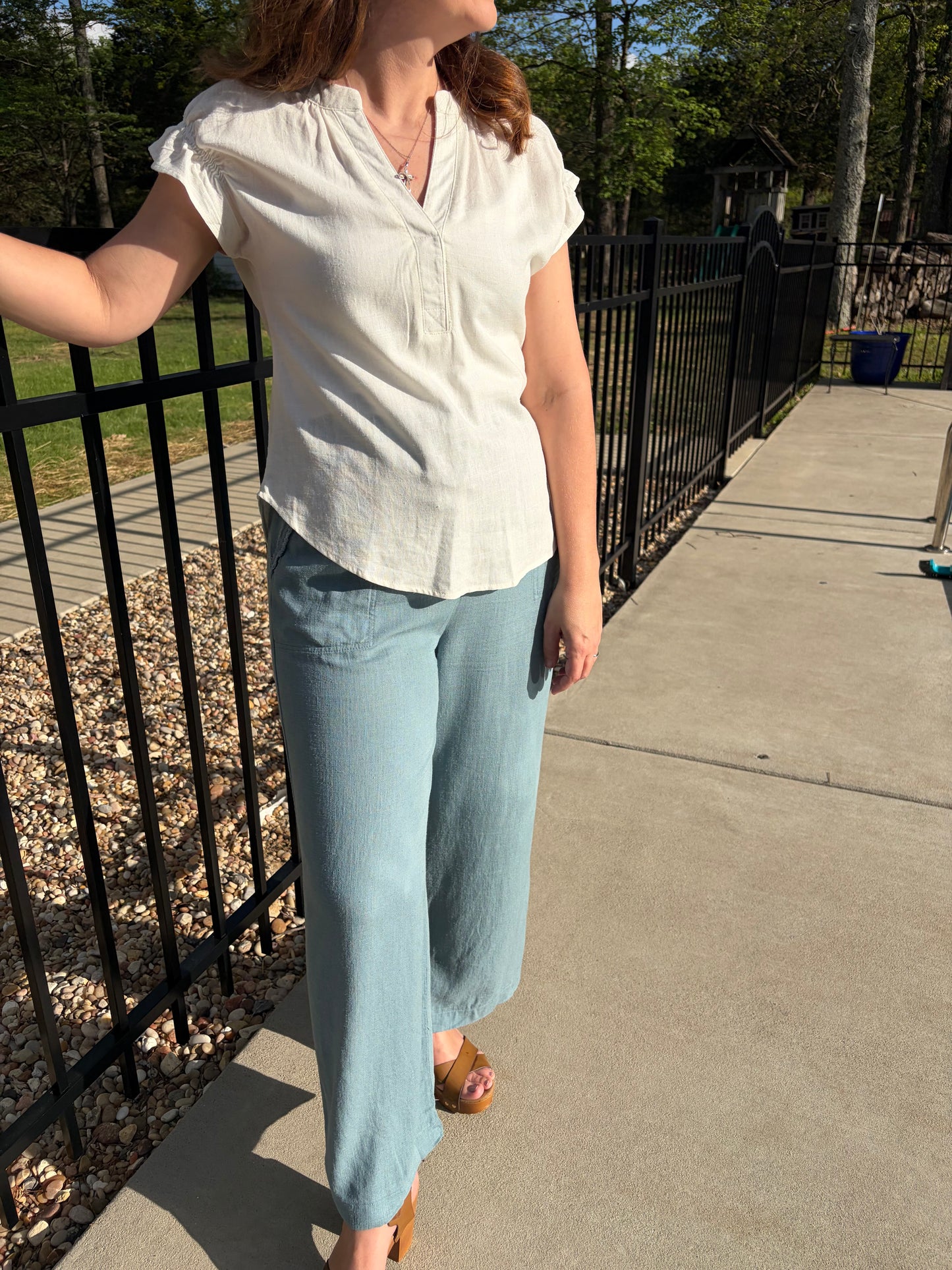 Coastal Breeze Pants- Blue Grey