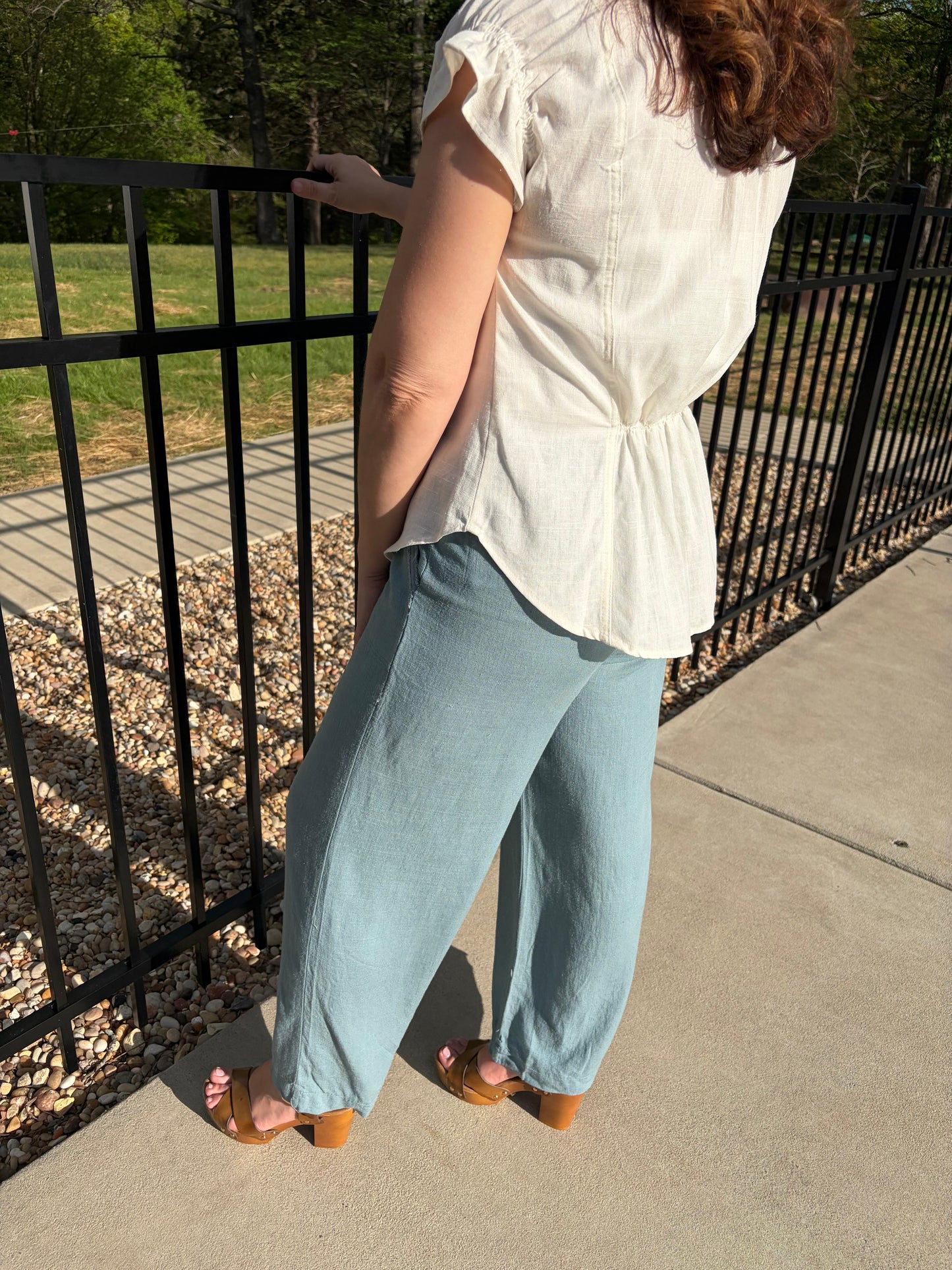 Coastal Breeze Pants- Blue Grey