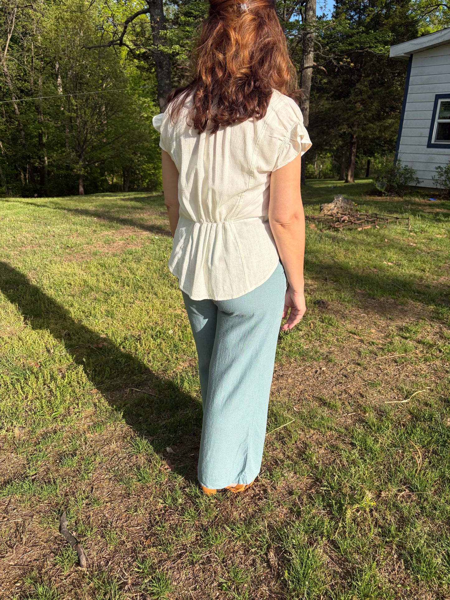 Coastal Breeze Pants- Blue Grey
