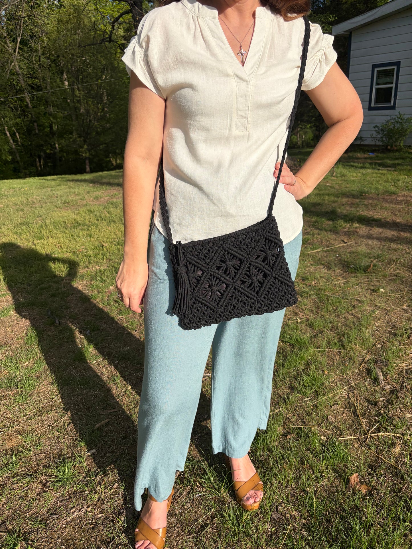 The Coastal Carryall Purse-Black